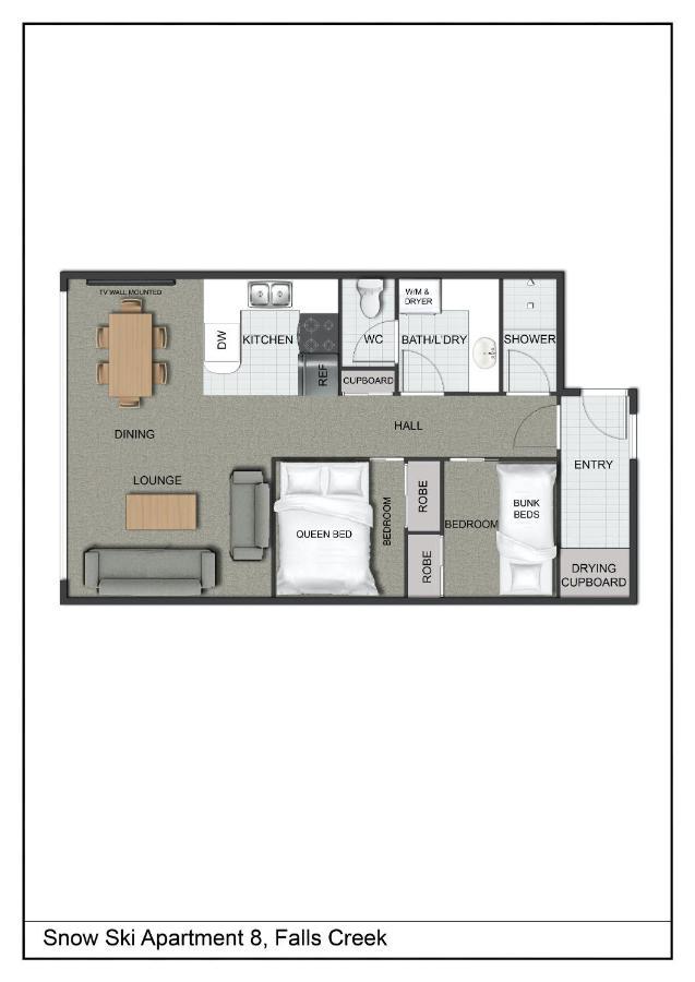 Snow Ski Apartments 08 Falls Creek Bagian luar foto